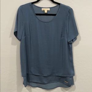 Michael Kors rusty blue blouse